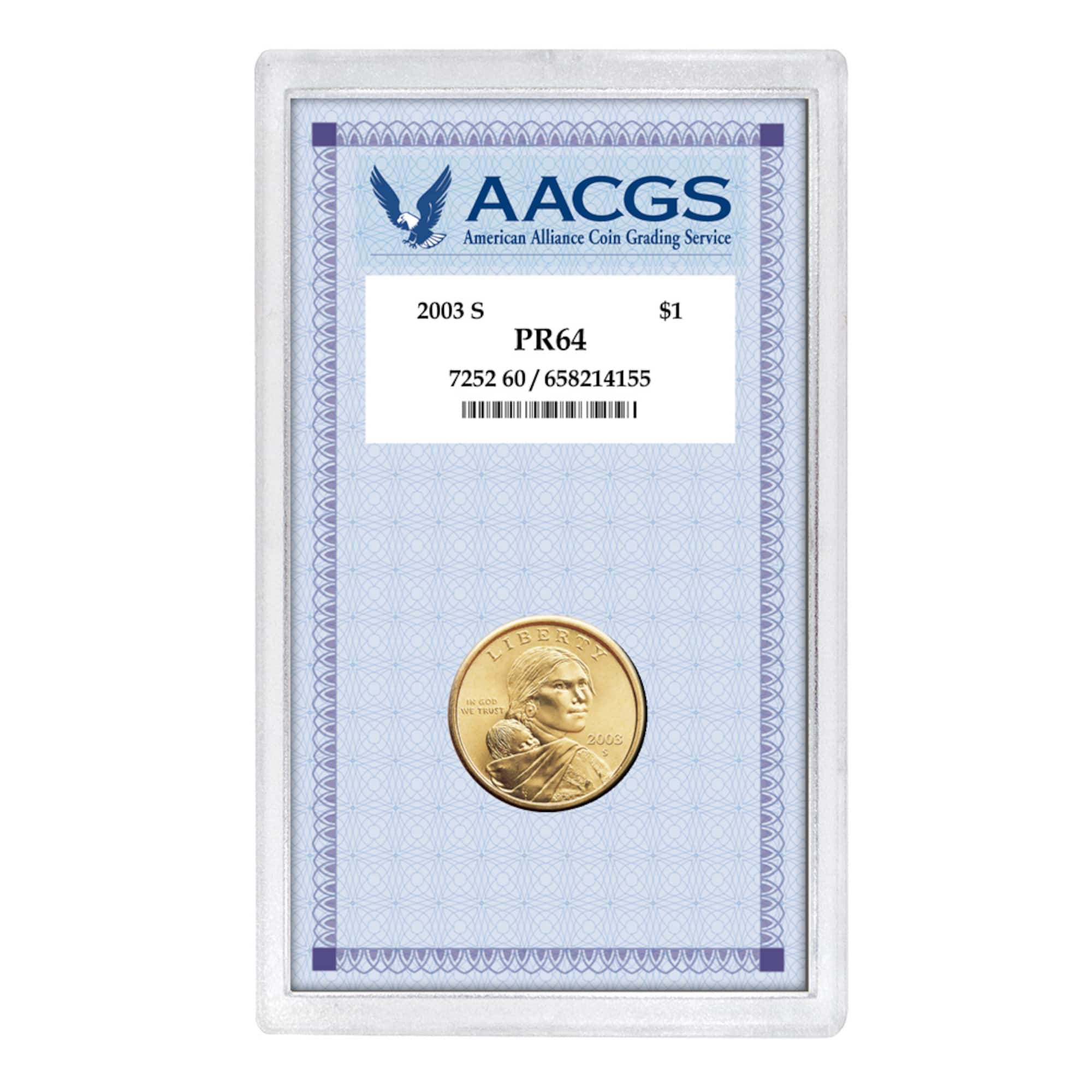 2003-S Sacagawea Dollar PR64 - Slab